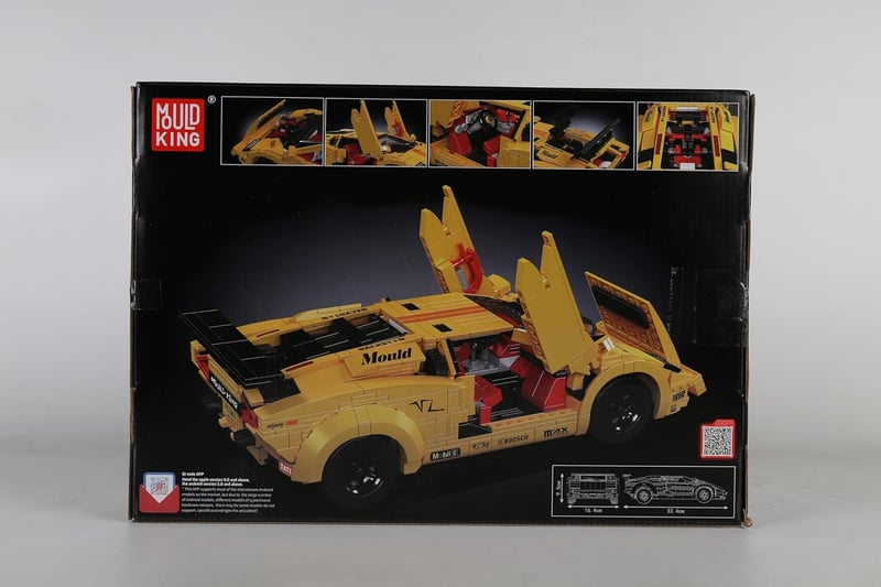 Mould King 13195H Technic Sportautó Építőkocka Szett, 1384 Darabos Távirányítós Versenyautó Modell, DIY Autó Játék 14+ Éveseknek