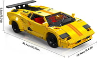 Mould King 13195H Technic Sportautó Építőkocka Szett, 1384 Darabos Távirányítós Versenyautó Modell, DIY Autó Játék 14+ Éveseknek 5