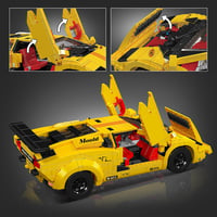 Mould King 13195H Technic Sportautó Építőkocka Szett, 1384 Darabos Távirányítós Versenyautó Modell, DIY Autó Játék 14+ Éveseknek 2