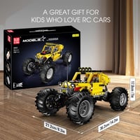 Mould King 18021 Technic Terepjáró Építőkészlet APP Távirányítóval, 4x4 RC Buggy Motorokkal Felnőtteknek (1120 db) 9