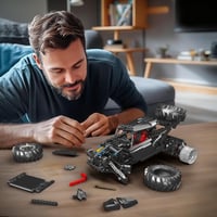 Set de construcție Mould King 18038 mașină de teren cu telecomandă, 1016 piese, control prin aplicație și telecomandă, model off-road 5