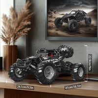 Set de construcție Mould King 18038 mașină de teren cu telecomandă, 1016 piese, control prin aplicație și telecomandă, model off-road 6