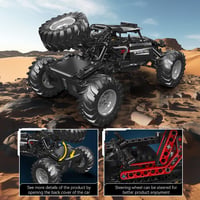 Set de construcție Mould King 18038 mașină de teren cu telecomandă, 1016 piese, control prin aplicație și telecomandă, model off-road 3
