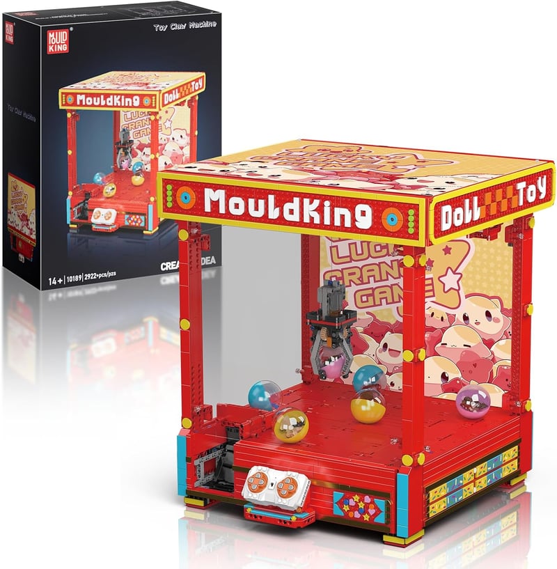 Set de construcție Mould King Greifarm 10189 MOC Arcade cu telecomandă, 2922 piese, pentru băieți, fete și adulți peste 14 ani