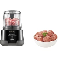 Mașină de tocat carne electrică Moulinex 1-2-3 Ultimate, 1000W, capacitate 0,55L, cu lame Powelix, negru 6