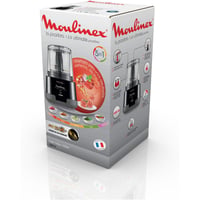 Mașină de tocat carne electrică Moulinex 1-2-3 Ultimate, 1000W, capacitate 0,55L, cu lame Powelix, negru 8