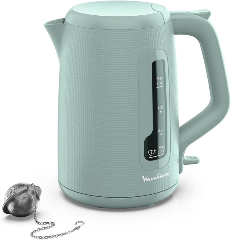 Moulinex 1,7L Elektromos Vízforraló Gyors Felmelegítés Automata Kikapcsolás Teaszűrő