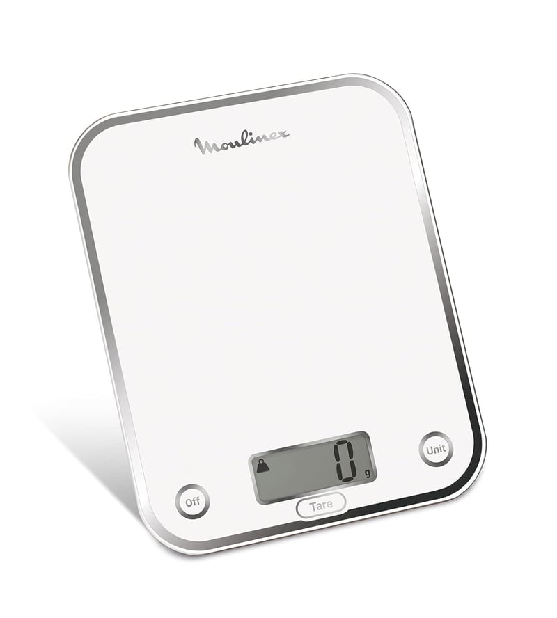 Moulinex BN5000 Optiss digitális konyhai mérleg, edzett üveg, folyadékmérés, fehér