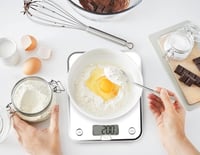 Moulinex BN5000 Optiss digitális konyhai mérleg, edzett üveg, folyadékmérés, fehér 3