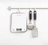 Moulinex BN5000 Optiss digitális konyhai mérleg, edzett üveg, folyadékmérés, fehér 6