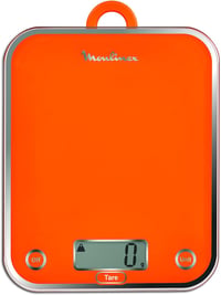 Moulinex BN5001 Optiss digitális konyhai mérleg, edzett üveg, folyadékmérés, narancssárga 2