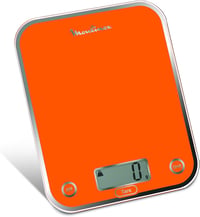 Moulinex BN5001 Optiss digitális konyhai mérleg, edzett üveg, folyadékmérés, narancssárga 1