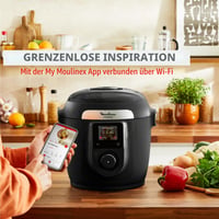 Inteligentný multifunkčný hrniec Moulinex Cookeo Wi-Fi CE96G810 10 v 1, 6 l, čierny, tlakový hrniec s 10 režimami varenia 5