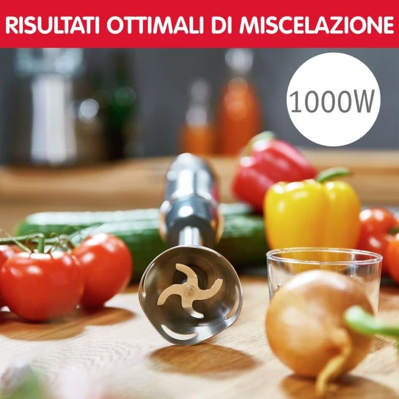 Moulinex DD655810 1000W Merülőmixer Rozsdamentes Acél Fekete