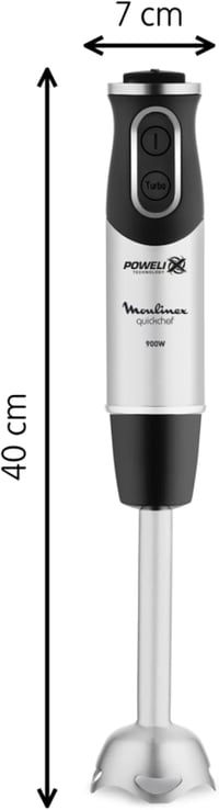 Moulinex DD655810 1000W Merülőmixer Rozsdamentes Acél Fekete 2