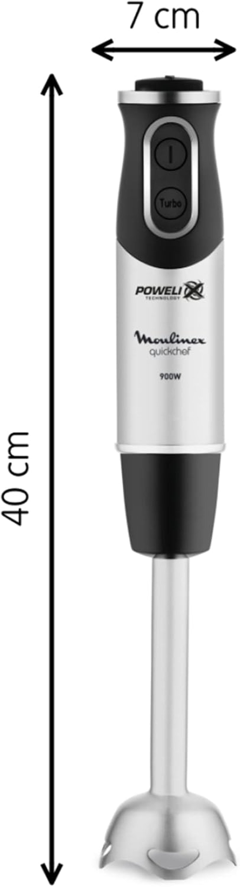 Moulinex DD655810 1000W Merülőmixer Rozsdamentes Acél Fekete