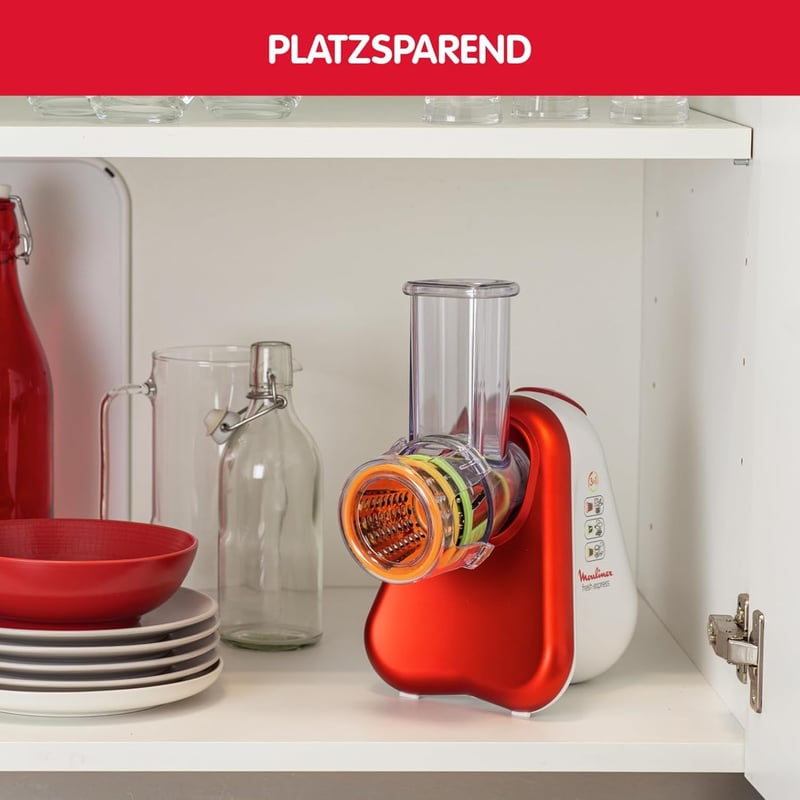 Moulinex DJ7535 Elektromos Szeletelő Piros-Fehér