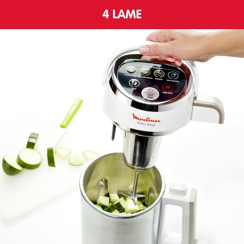 Moulinex Easy Soup Silver 1000W levesmixer 1,2L kapacitás 5 program