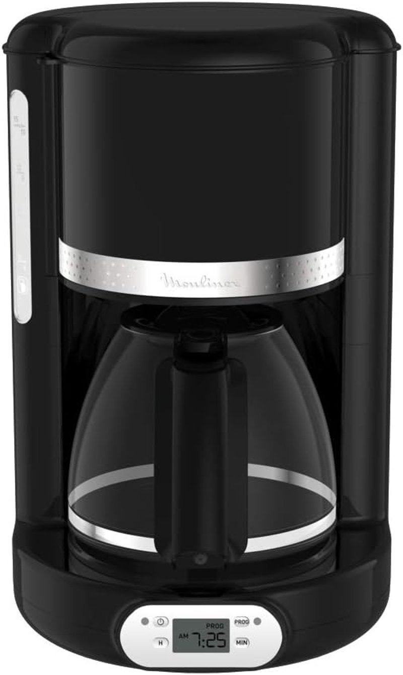 Moulinex FG380B10 Programozható Kávéfőző 1,25L Üveg Kancsó 24 Órás Időzítés
