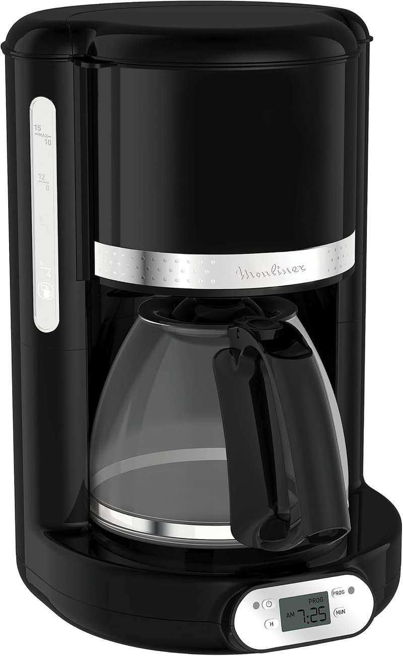 Moulinex FG380B10 Programozható Kávéfőző 1,25L Üveg Kancsó 24 Órás Időzítés