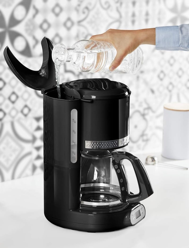 Moulinex FG380B10 Programozható Kávéfőző 1,25L Üveg Kancsó 24 Órás Időzítés