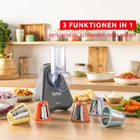 Moulinex Fresh Express DK855HE0 elektromos zöldségreszelő, 5 az 1-ben - szürke 7