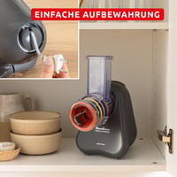 Moulinex Fresh Express DK855HE0 elektromos zöldségreszelő, 5 az 1-ben - szürke 3