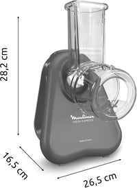 Moulinex Fresh Express DK855HE0 elektromos zöldségreszelő, 5 az 1-ben - szürke 8