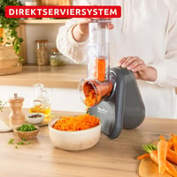 Moulinex Fresh Express DK855HE0 elektromos zöldségreszelő, 5 az 1-ben - szürke 5