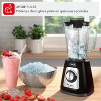 Moulinex LM430810 800W Álló Mixer Üveg Tállal, Darálóval és Jégzúzóval 5