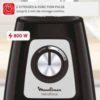 Moulinex LM430810 800W Álló Mixer Üveg Tállal, Darálóval és Jégzúzóval 3