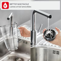 Moulinex LM430810 800W Álló Mixer Üveg Tállal, Darálóval és Jégzúzóval 8