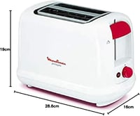 Moulinex LT160111 2 szeletes kenyérpirító rozsdamentes acél 7