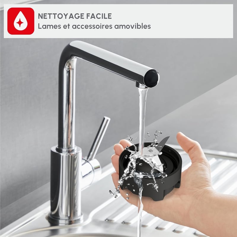 Moulinex Mix & Move 300W hordozható turmixgép 0,8L Tritan palackkal