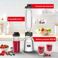 Moulinex Mix & Move 300W hordozható turmixgép 0,8L Tritan palackkal 5