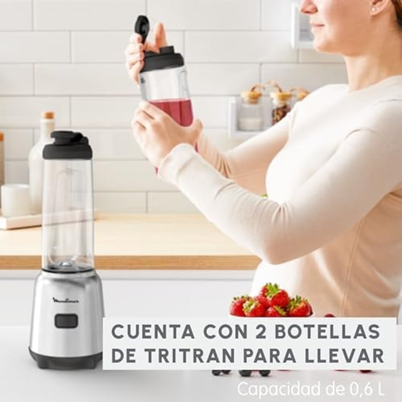 Moulinex Mix & Move 300W hordozható turmixgép 0,8L Tritan palackkal
