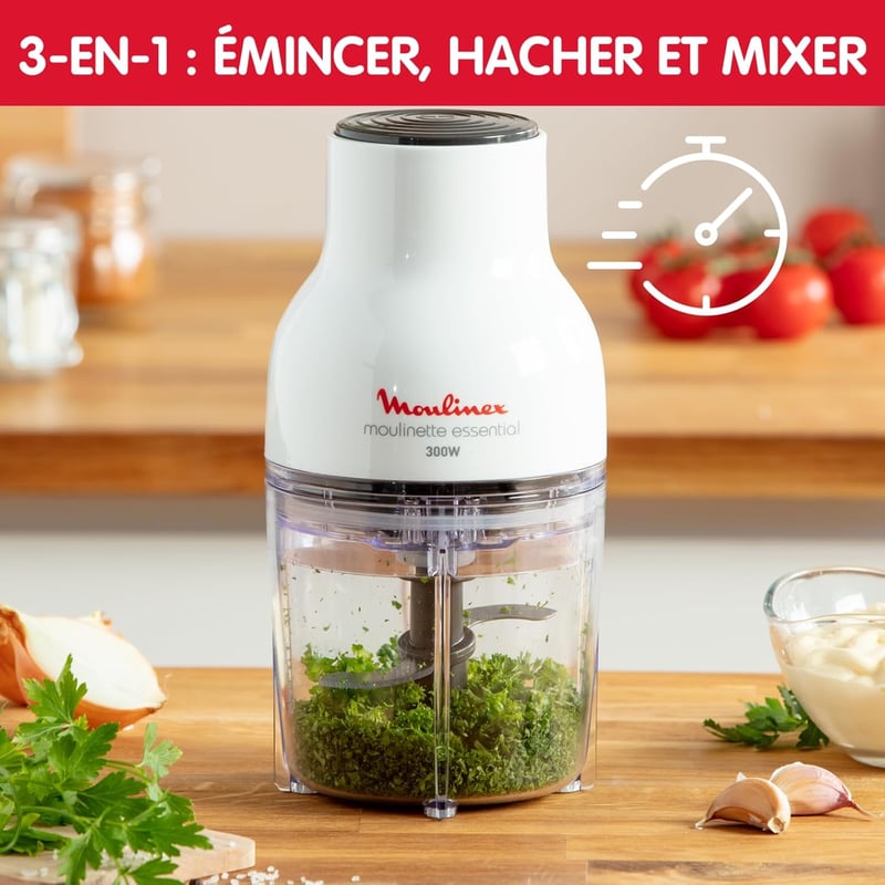Moulinex Moulinette Essential DJ5201 3az1-ben aprító keverő szeletelő 300W