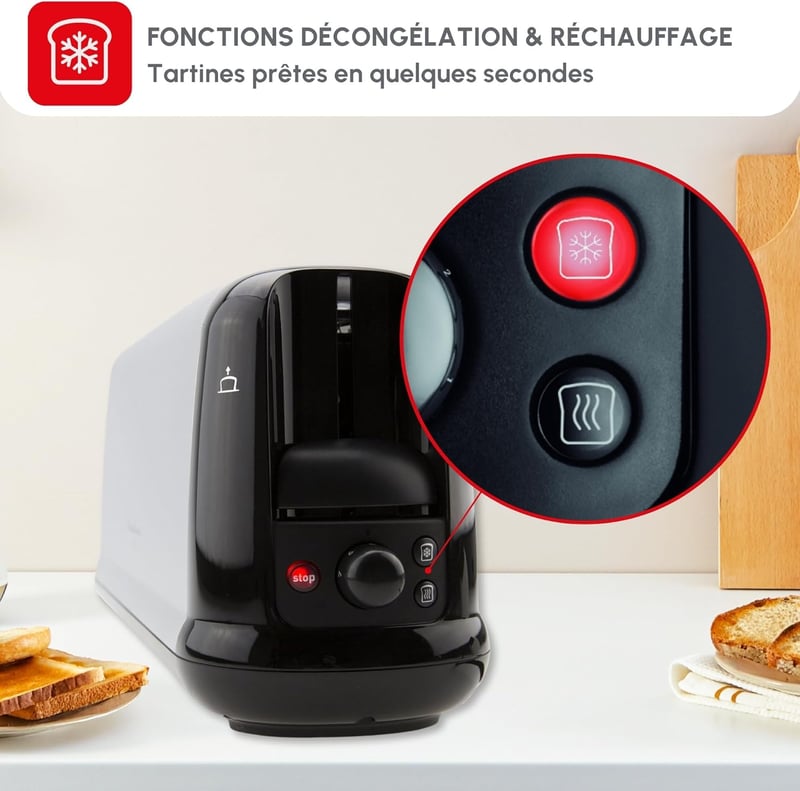 Moulinex Subito 1000W rozsdamentes kenyérpirító