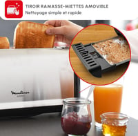 Moulinex Subito 1000W rozsdamentes kenyérpirító 7
