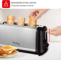 Moulinex Subito 1000W rozsdamentes kenyérpirító 6