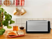 Moulinex Subito 4 kenyérpirító 2 részes hosszú nyílás 1700W rozsdamentes acél 6