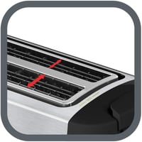 Moulinex Subito 4 kenyérpirító 2 részes hosszú nyílás 1700W rozsdamentes acél 3