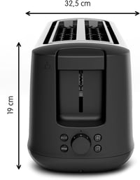 Moulinex Subito 4 kenyérpirító 2 részes hosszú nyílás 1700W rozsdamentes acél 7