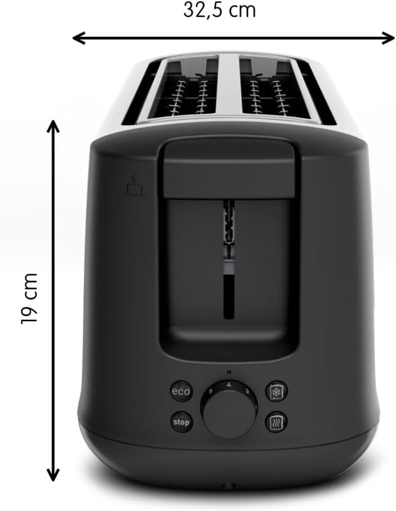 Moulinex Subito 4 kenyérpirító 2 részes hosszú nyílás 1700W rozsdamentes acél