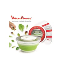 Centrifugă pentru salată Moulinex retractabilă 4 L - Verde, coș rotativ pentru uscarea salatei 3