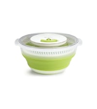 Centrifugă pentru salată Moulinex retractabilă 4 L - Verde, coș rotativ pentru uscarea salatei 1