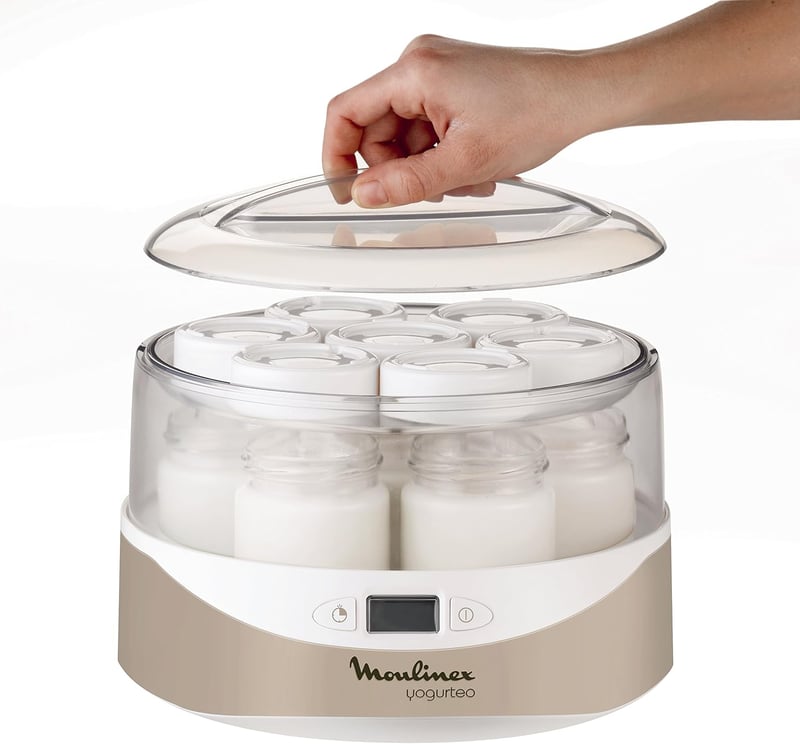 Moulinex Yogurteo joghurtkészítő 7 edénnyel champagne