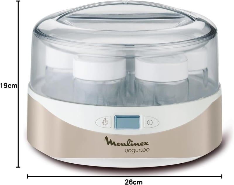 Moulinex Yogurteo joghurtkészítő 7 edénnyel champagne