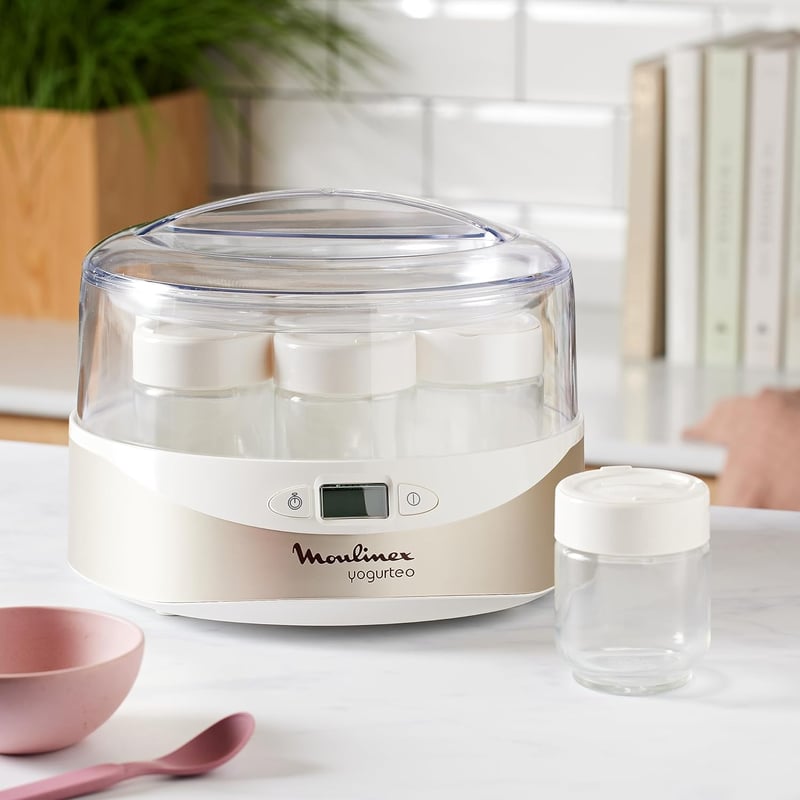 Moulinex Yogurteo joghurtkészítő 7 edénnyel champagne