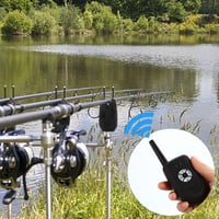 MOUNCHAIN Pontyozó Kapásjelző Szett 4 Darabos Vezeték Nélküli Digitális Vízálló LED Kijelzővel Fekete 7